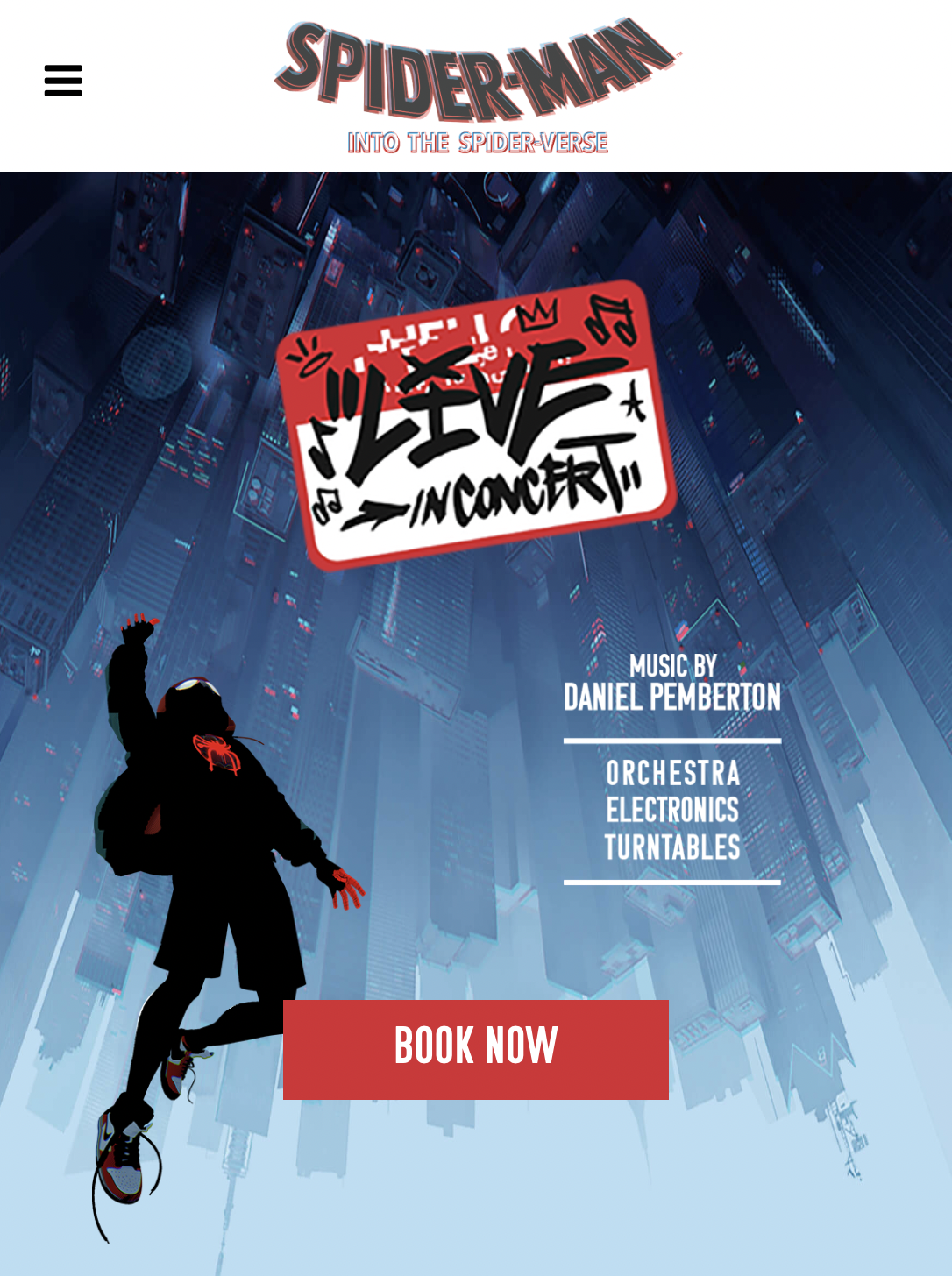 spiderverse live in concert poster